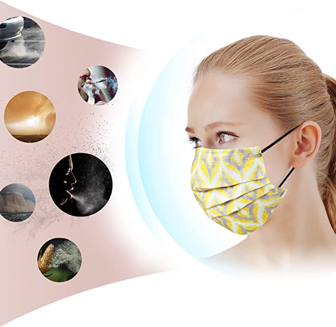 50PCS Individually Wrapped Disposable 2 Ikat Printed Patterns