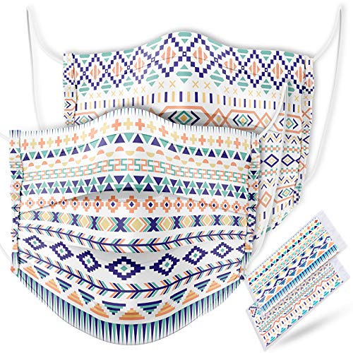 60PCS Disposable Fashion Protective Native American Indian Tribal Symbol Aztec