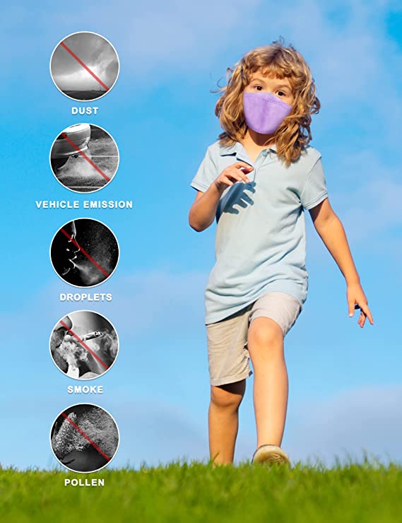 50PCS Disposable Kids Fish Shape Protective Soft Filter for Boys and Girls