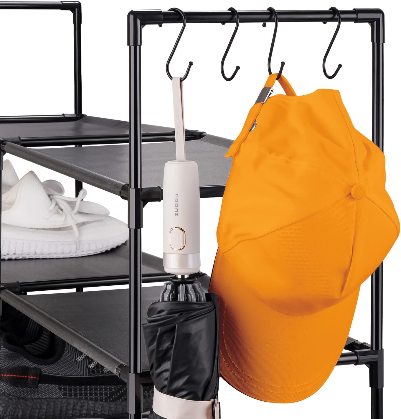 Shoe Rack 3 Tiers Sturdy Durable Metal Shoe Organizer 12 Pairs Space Saving