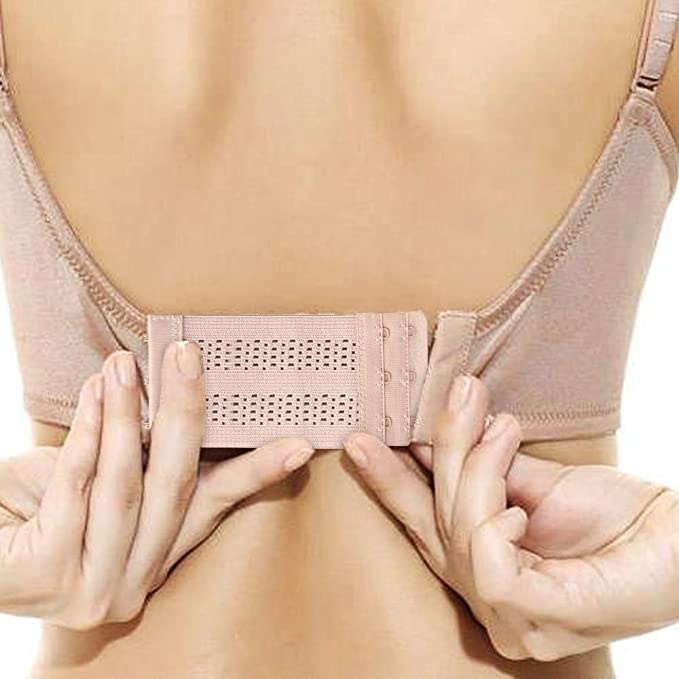 Flexible Bra Extender Strap 2/3/4 Hooks Adjustable Bra Strap 4 Colors 12-Pack