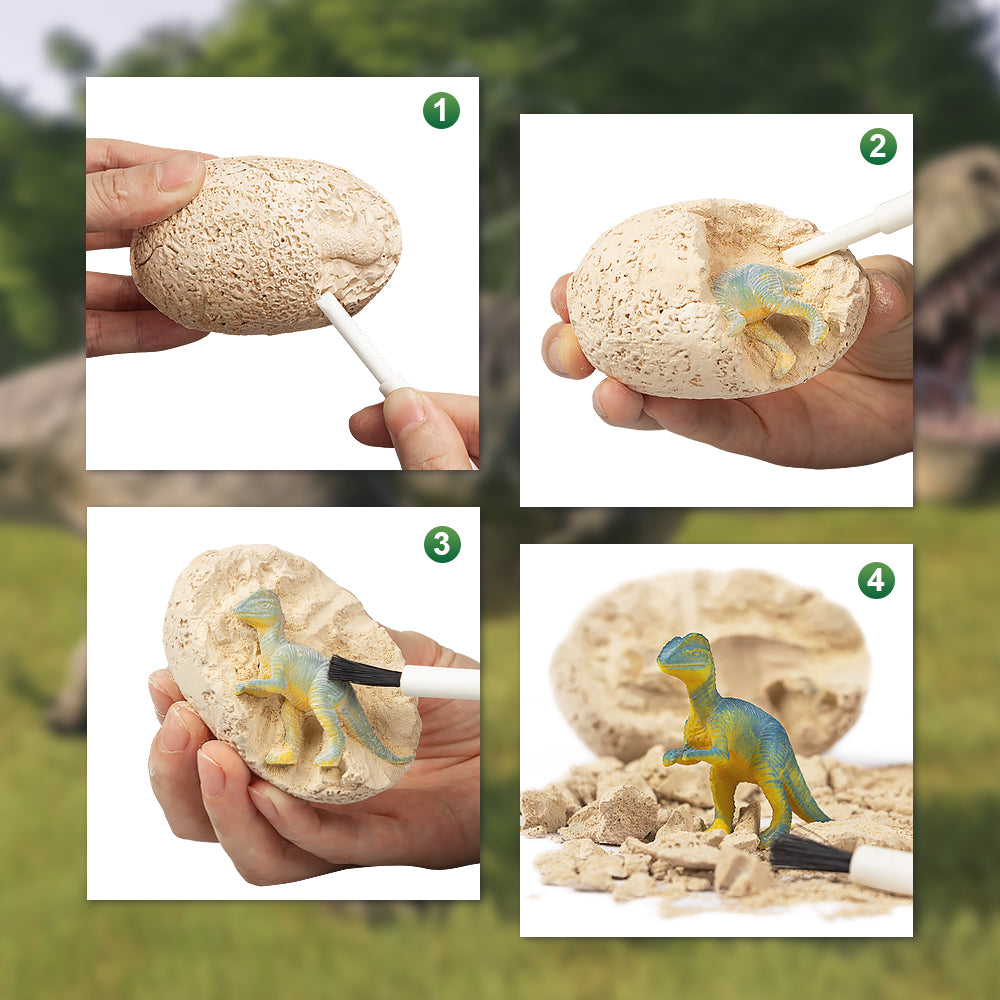 Dinosaur Eggs Dino Kit 12PCS Break Open Easter Egg Toy Large Dinosaur Filled Egg