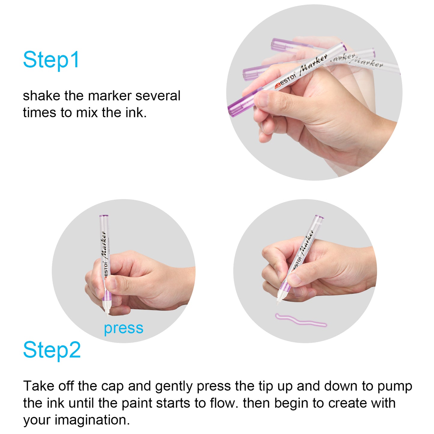 Super Squiggles Self-outline Marker Pens,Outline Metallic Pen Double Line Marker
