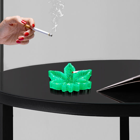 Epoxy Resin Silicone Mold Maple Leaf Ashtray/Coaster Dual-Purpose 10 Color Gli