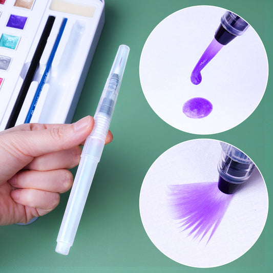 36 Pearlescent Glitter Colors Watercolor Paint Set, Portable Watercolor Palett