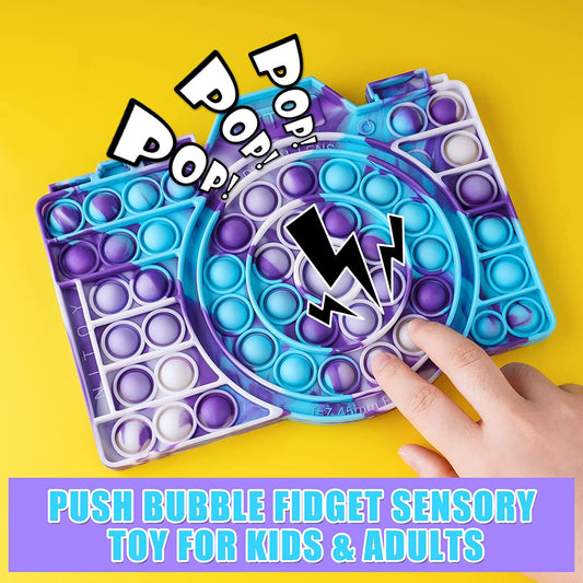 Giant Camera Push Pop Bubble Fidget Sensory Toy Silicone Game Board Large Size