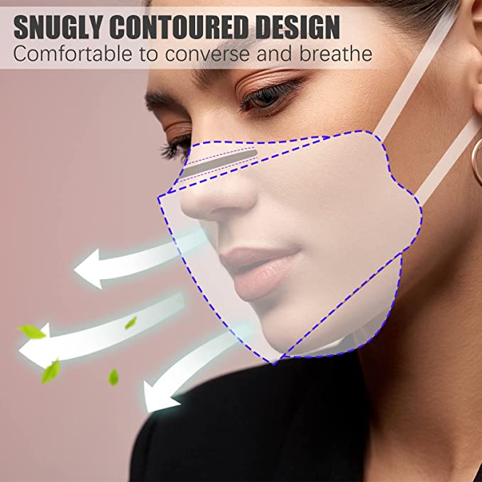 Disposable 60PCS Adults Solid Morandi Colors 3D Fish Shape Nose Wire (6 Colors)