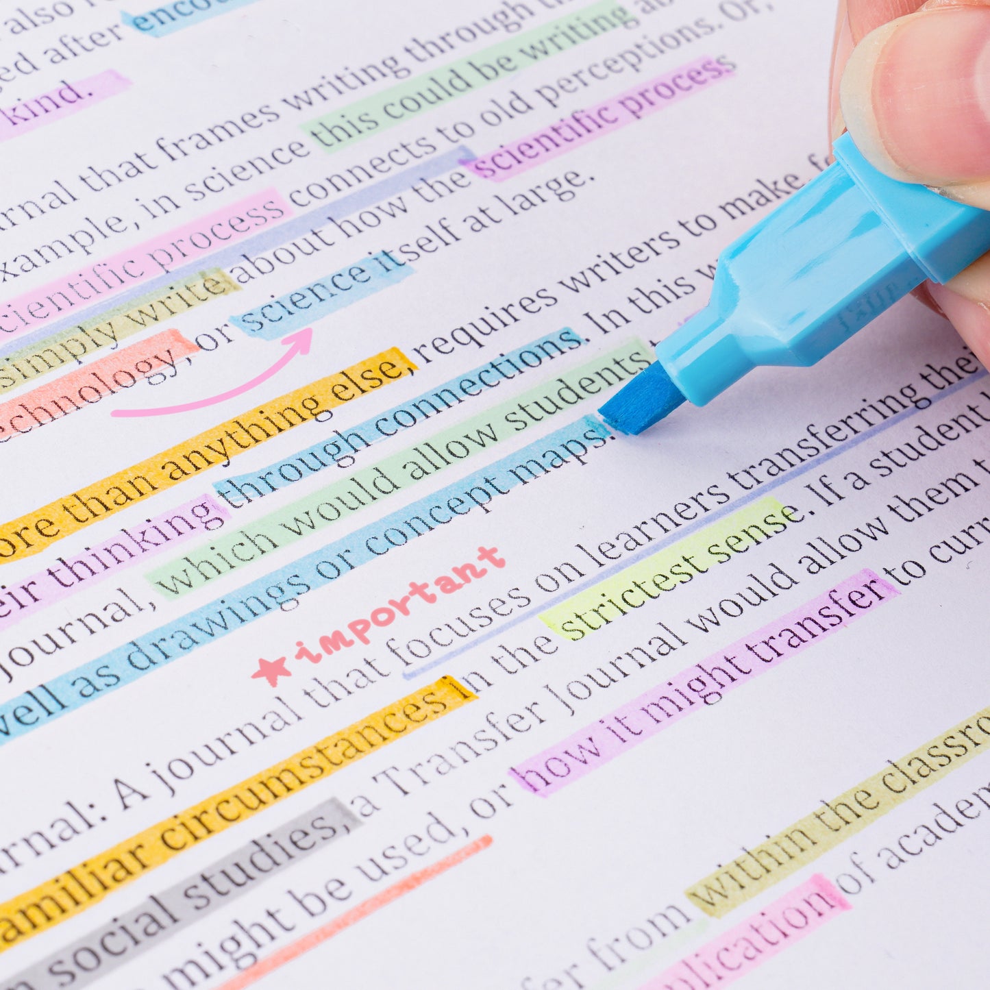 Dual Tips Highlighter Marker Pens, 12 Colors Water-Based Pastel Ink 4mm Chisel