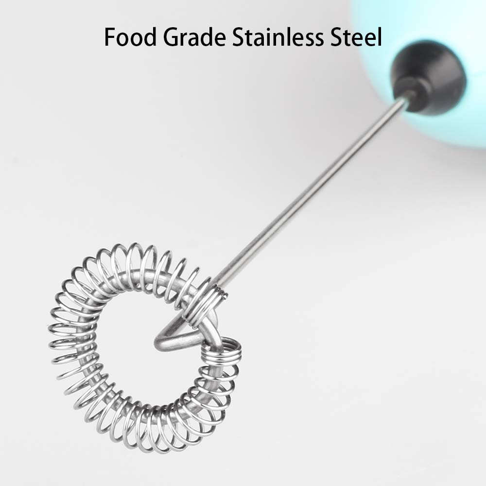Whisk Foam Maker Handheld Drink Mixer High Power Mini Steam-Free Stainless Steel