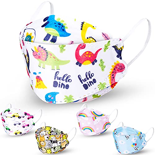 50PCS Cartoon KF94 Disposable s for Kids 3D Tri-Folding Kawaii Brea