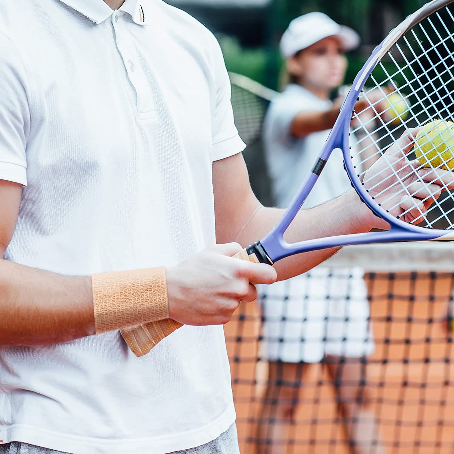 24PCS Self-Adhesive Elastic Wrap Bandage Tape Cohesive 1"/2"/3"/4" 5-Yard Rolls