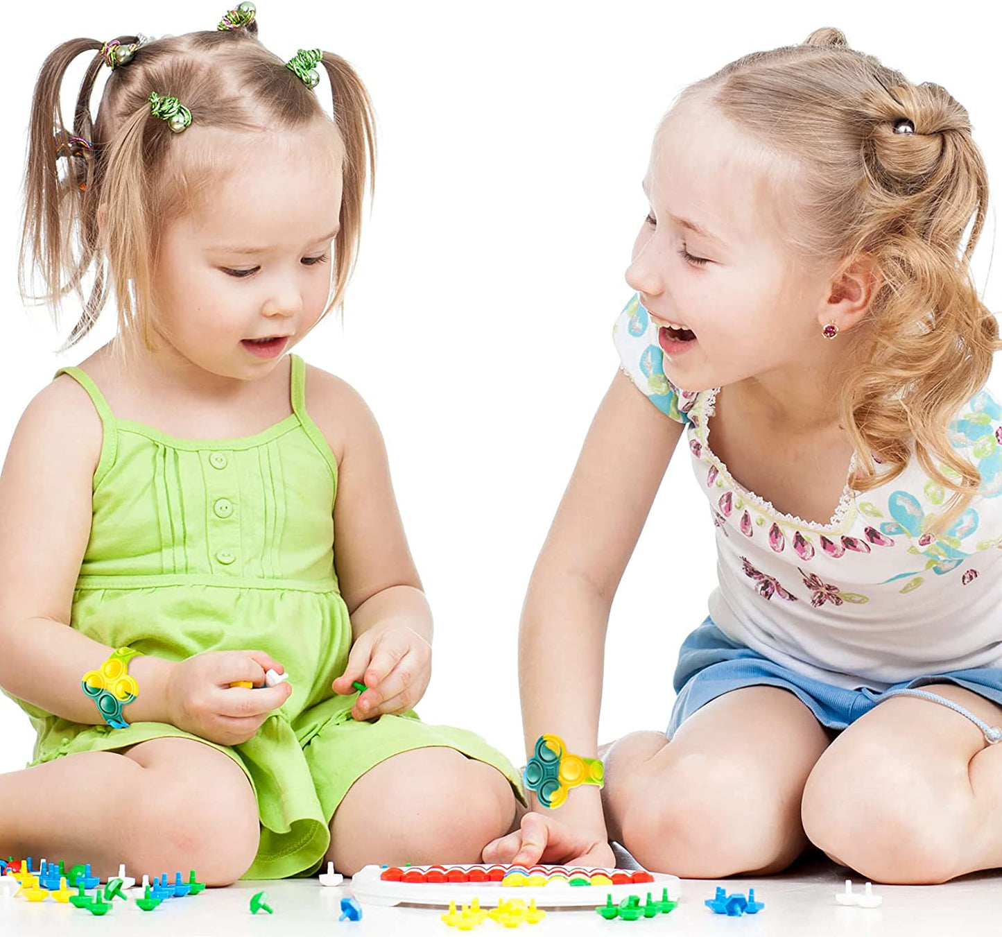 Push Pop Bubble Wristband Silicone Fidget Sensory Toy Bracelet Toy Stress Reduce