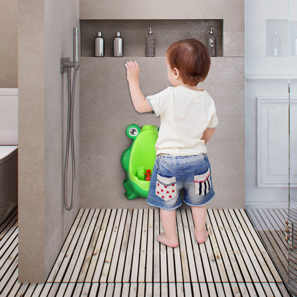 Frog Potty Training Urinal with Drain Tube for Boys Urinal Trainer Aiming Target