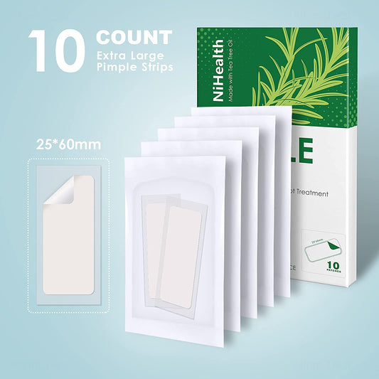 Large Tea Tree Oil Acne Pimple Patch Absorbing Hydrocolloid Spot Treatment Fast