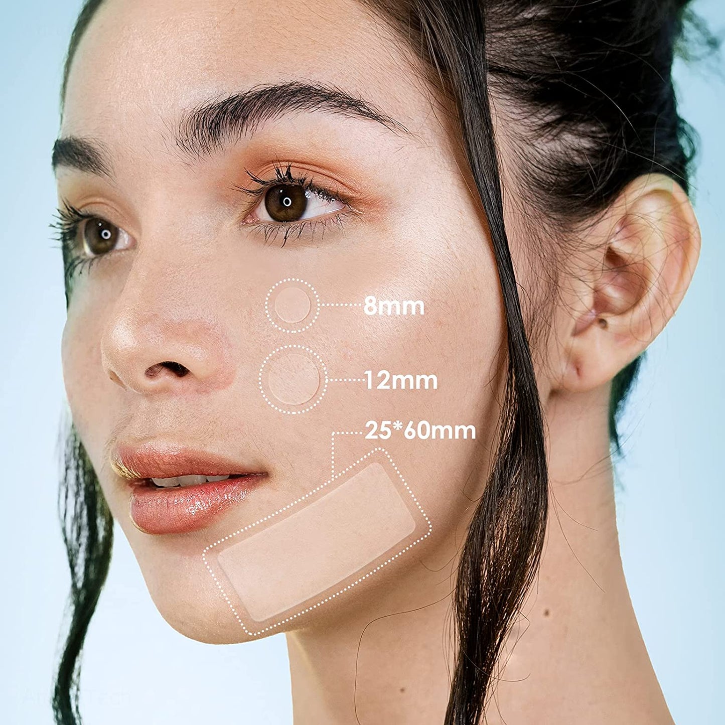 112PCS Tea Tree Oil Acne Pimple Patch 3 Sizes Absorb Hydrocolloid Spot Treatment
