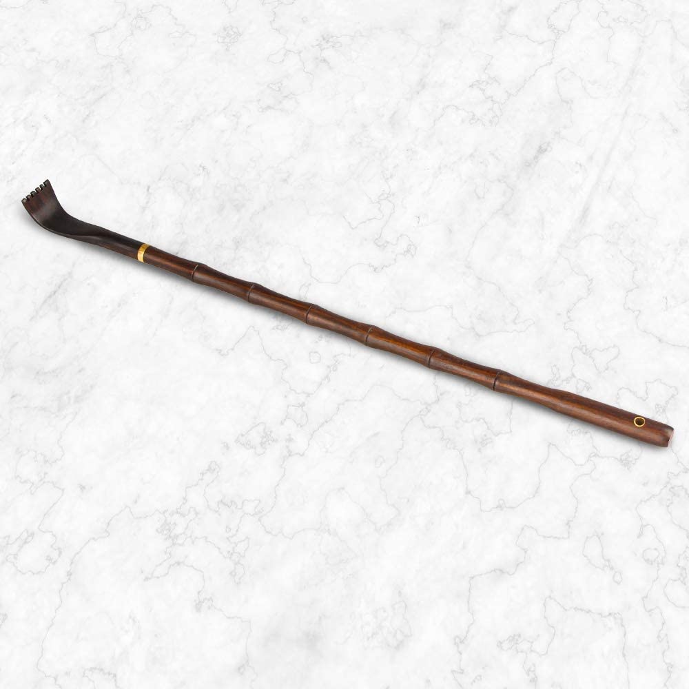100% Natural Wood Back Massager Bamboo Curve, Therapeutic Back Scratchers, Body