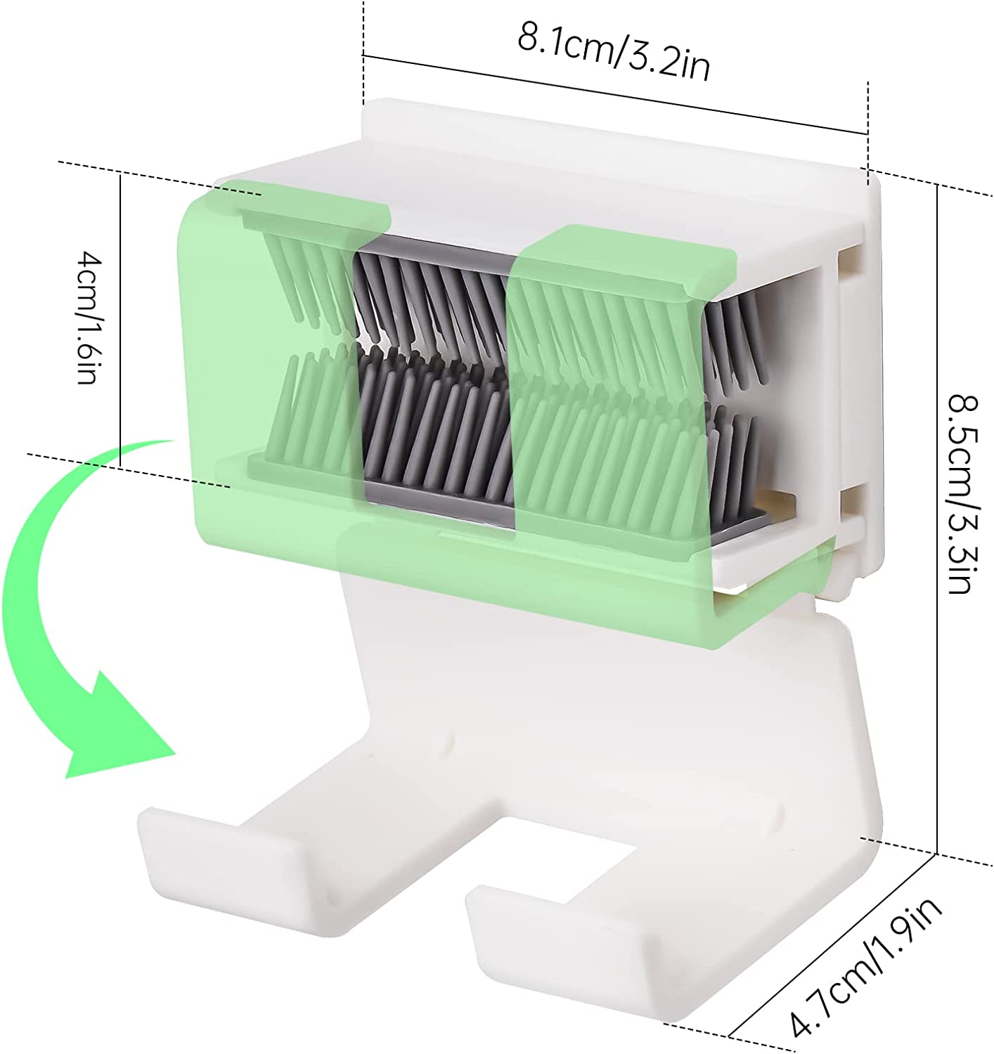 Hair Collector Shower Drain Reusable Hair Catcher Wall Detachable Hair Trap Hook