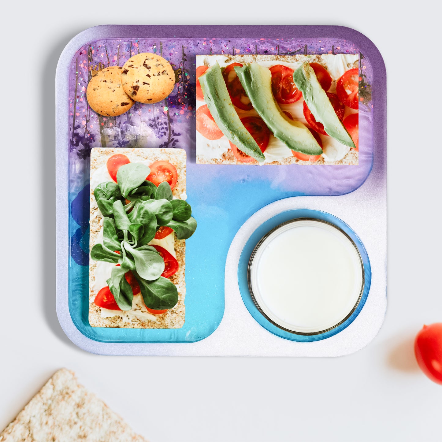 Square Serving Tray Epoxy Resin Silicone Mold Kit, 9.7?”x9.7?” Wine Afternoon