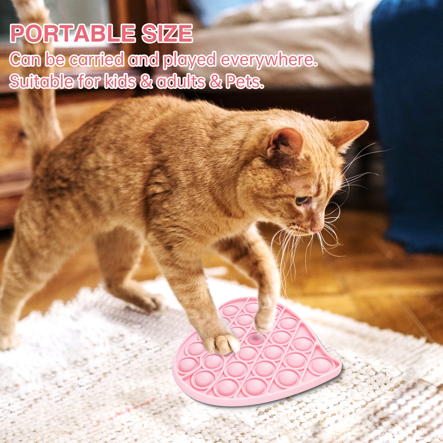 2PCS Push Pop Bubble Fidget Sensory Toys, Fidget Toys for Special Needs Stress