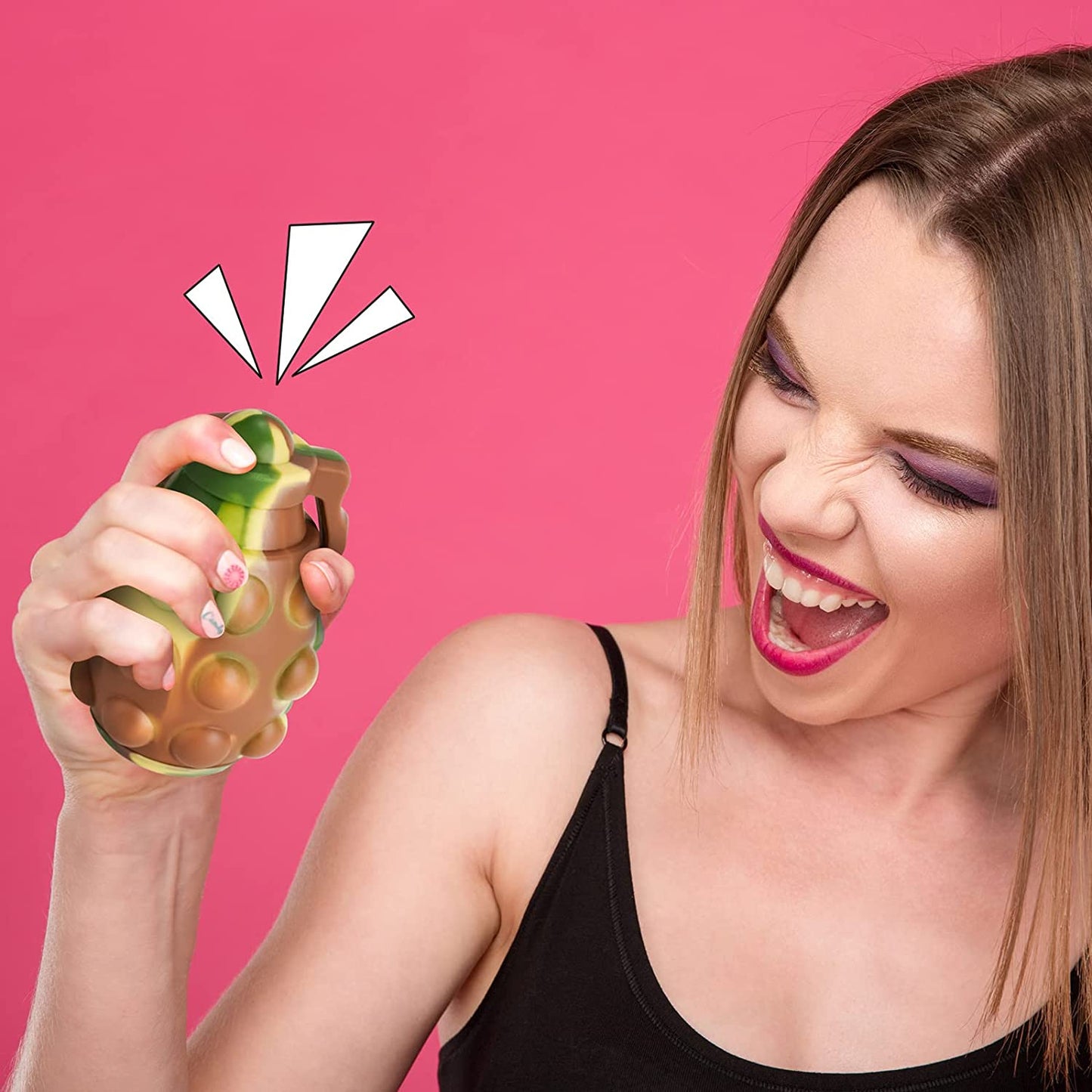 3D Push Pop Bubble Fidget Ball Sensory Toy 2PCS Silicone Stretchy Bouncing Ball