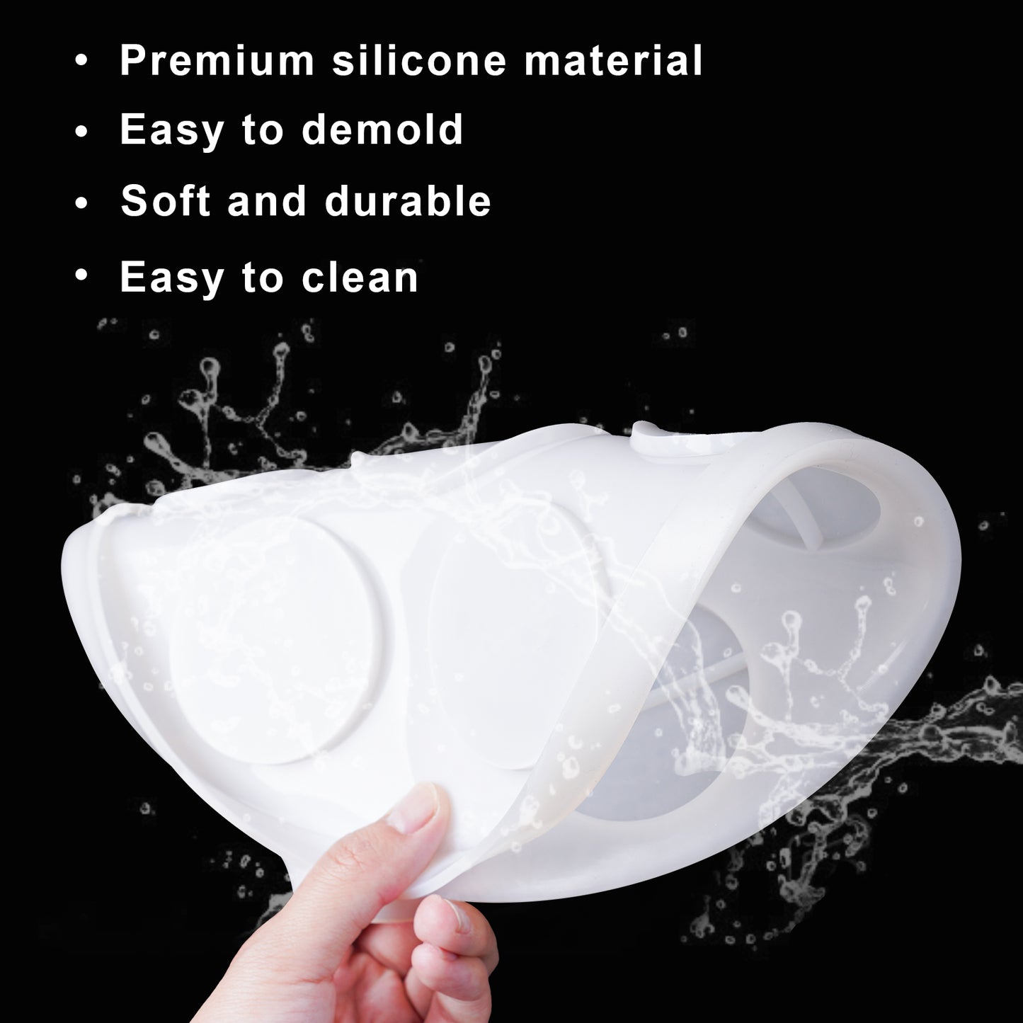 10" Shot Glass Serving Tray Epoxy Resin Silicone Mold Kit with Glitter, 7-Sho