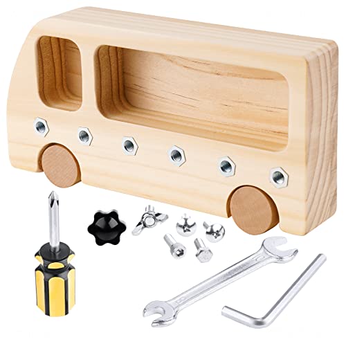 Montessori Wooden Screwdriver Board Sensory Toy for Kids 3+ Years