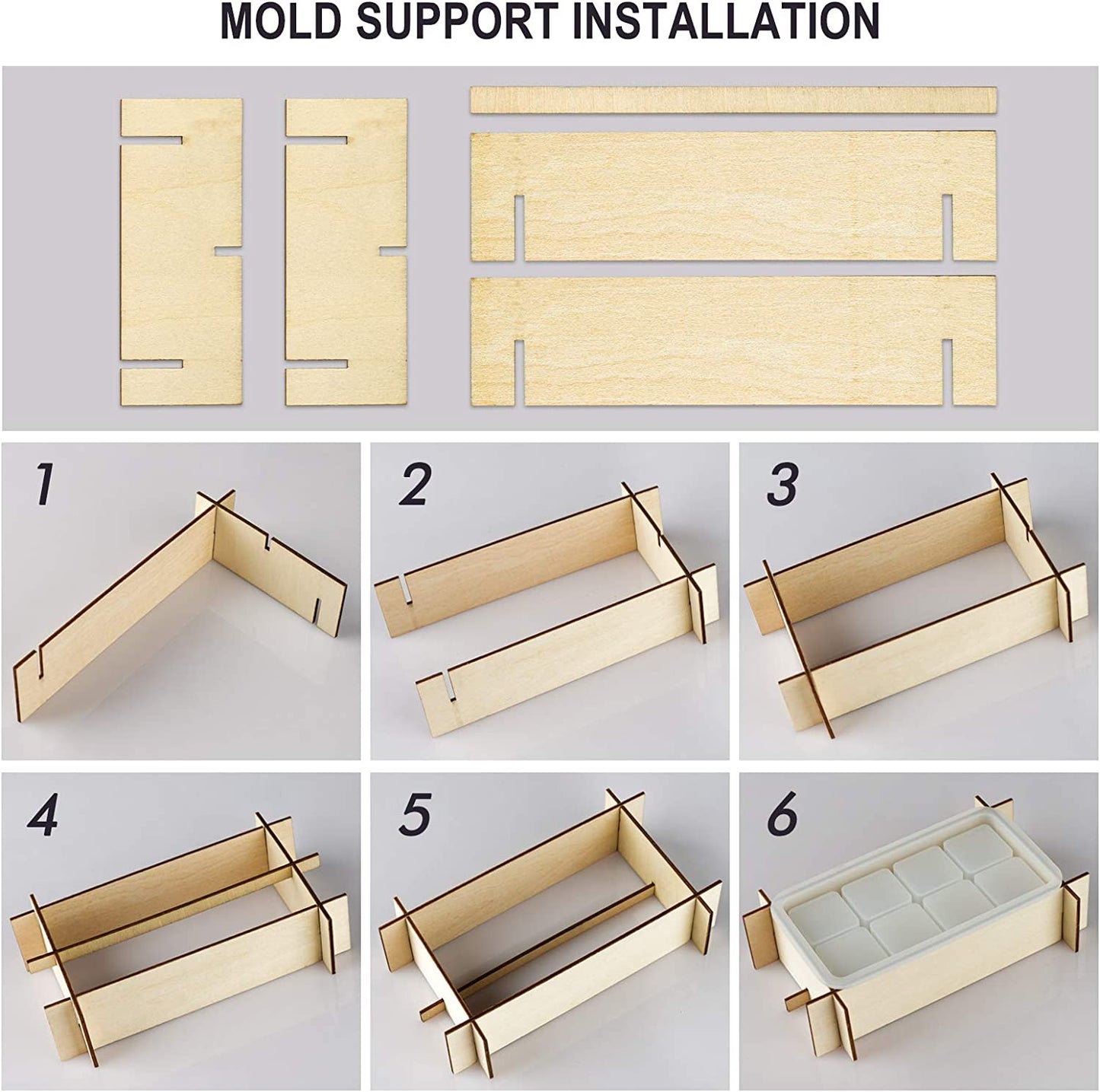 Multipurpose Jewelry Organizer Resin Casting Soft Silicone Molds + Support Stand