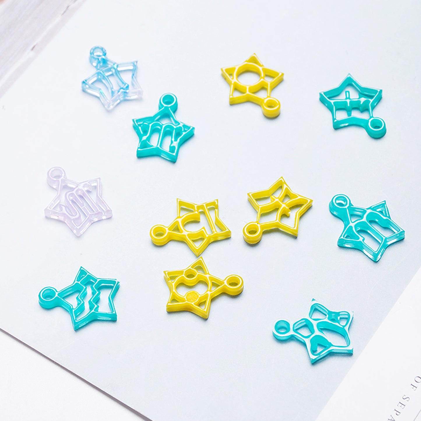 2PCS Astrology Horoscope DIY Epoxy Resin Casting Soft Silicone Molds Jewelry Nec