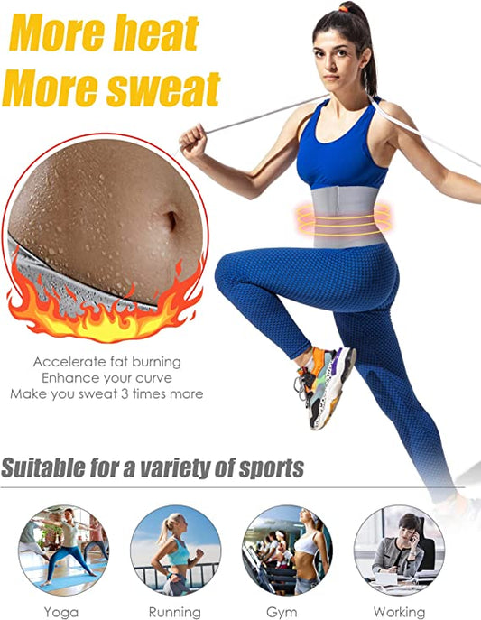 Quick Snatch Bandage Wrap 10CM Waist Trimmer Lumbar Support Trainer 13ft/4m Grey