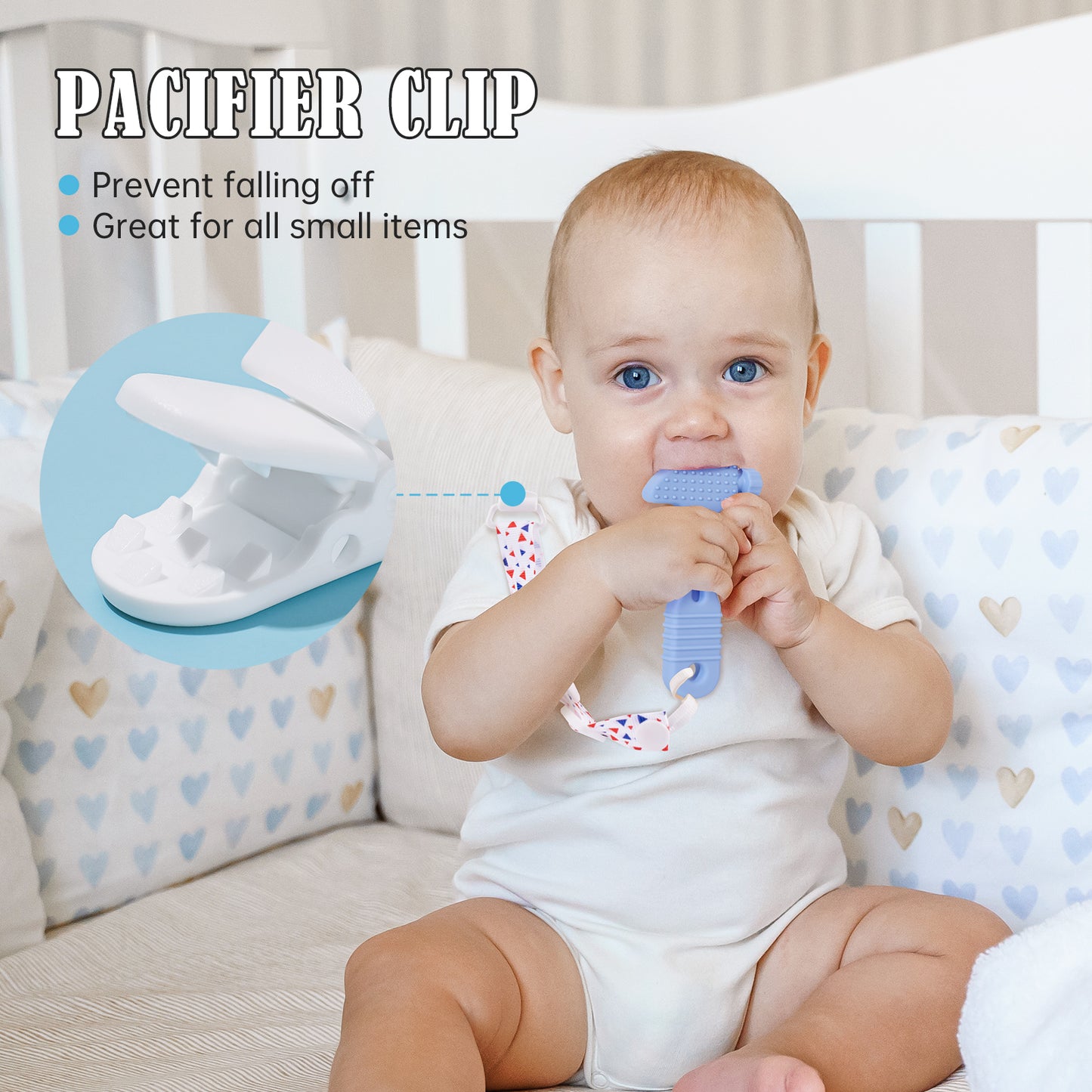 4 Pack Silicone Teething Toys for Babies 3-12 Months Hammer Wrench Spanner