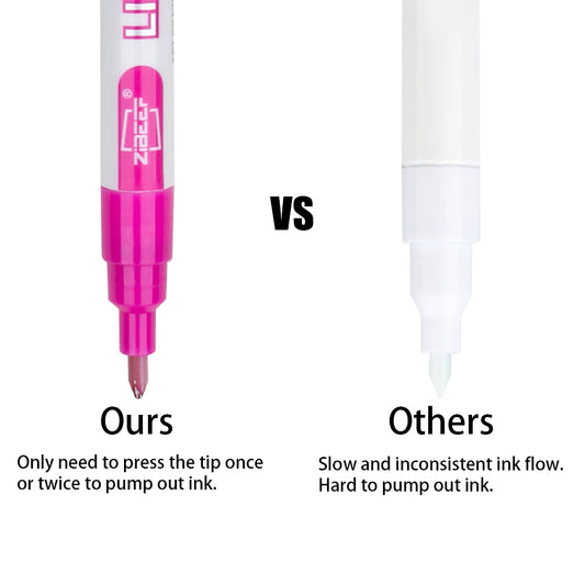 Self-outline Super Squiggles Metallic Markers, Double Line Outline Pen Journal