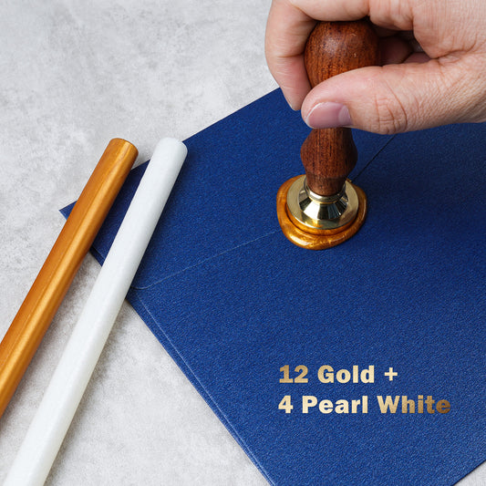 16-Pack Glue Gun Sealing Wax Sticks Flexible Resin Mailable Stamp Retro Vintag