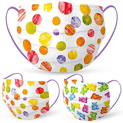 50PCS Adults Candy Gummy Bear Design Disposable s Adorable Unisex I