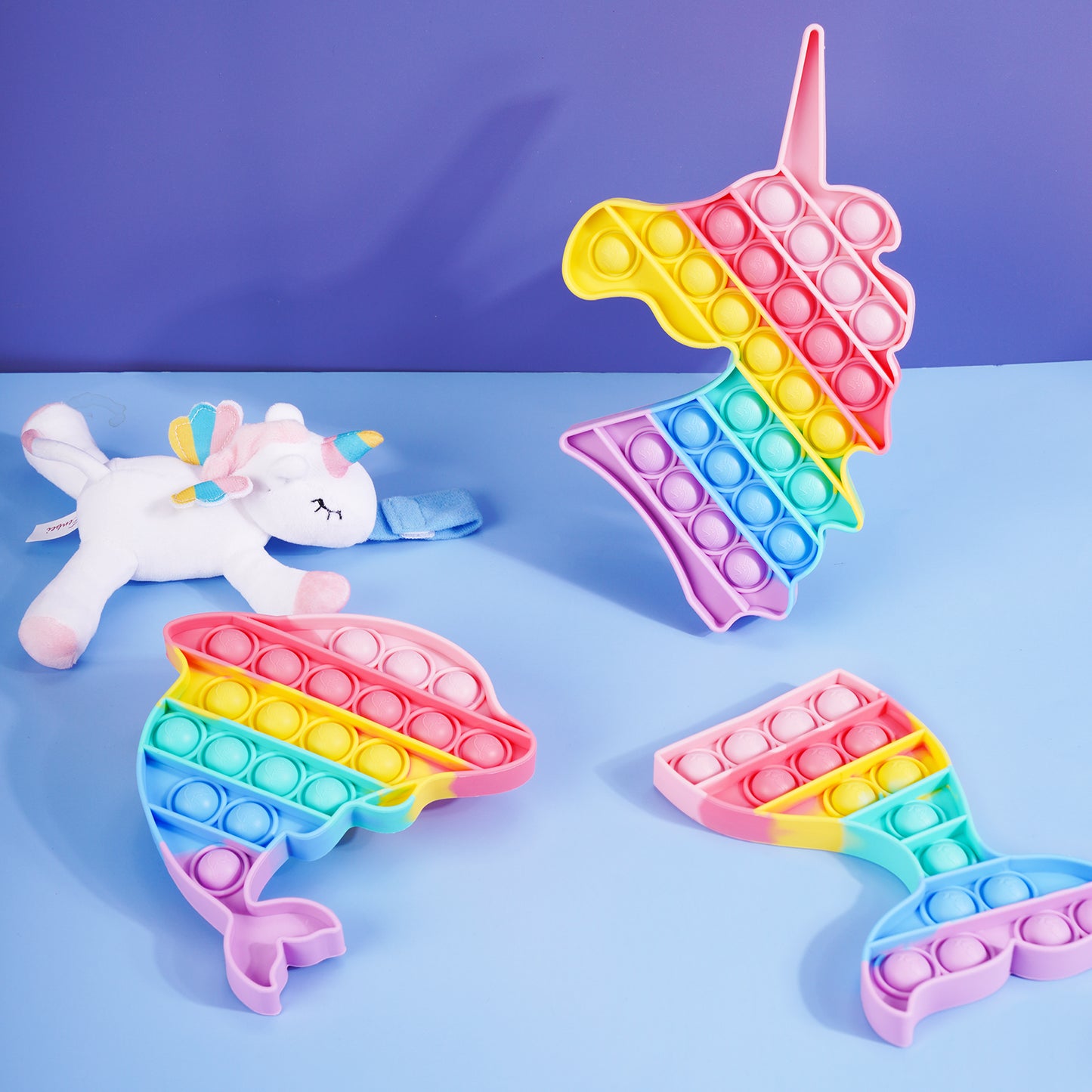 3-Pack Push Pop Bubble Fidget Sensory Toy Set, Fidget Toys for Anxiety Relief