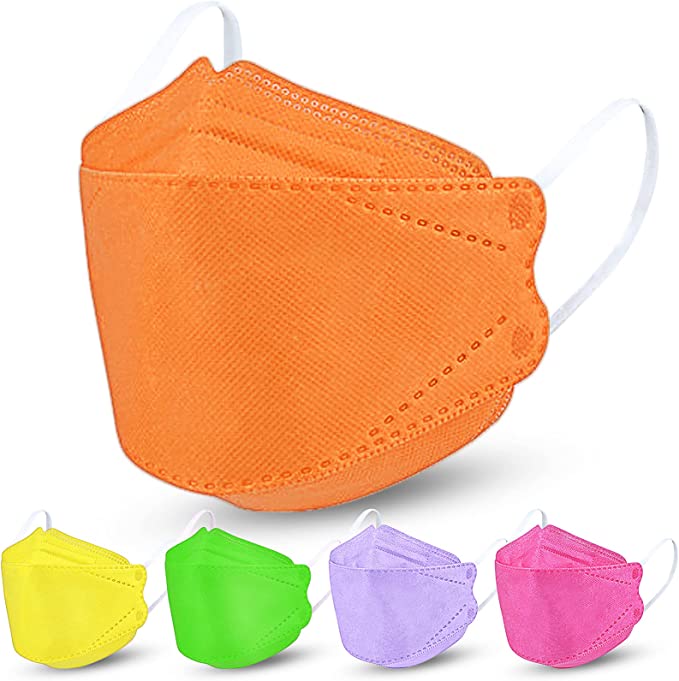 50PCS Disposable Kids Solid Color Fish Shape for Boys and Girls (5 Candy Colors)