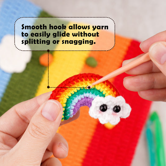 Crochet Hook Set Epoxy Resin DIY Casting Silicone Mold Kit 3-10mm 10 Sizes Han