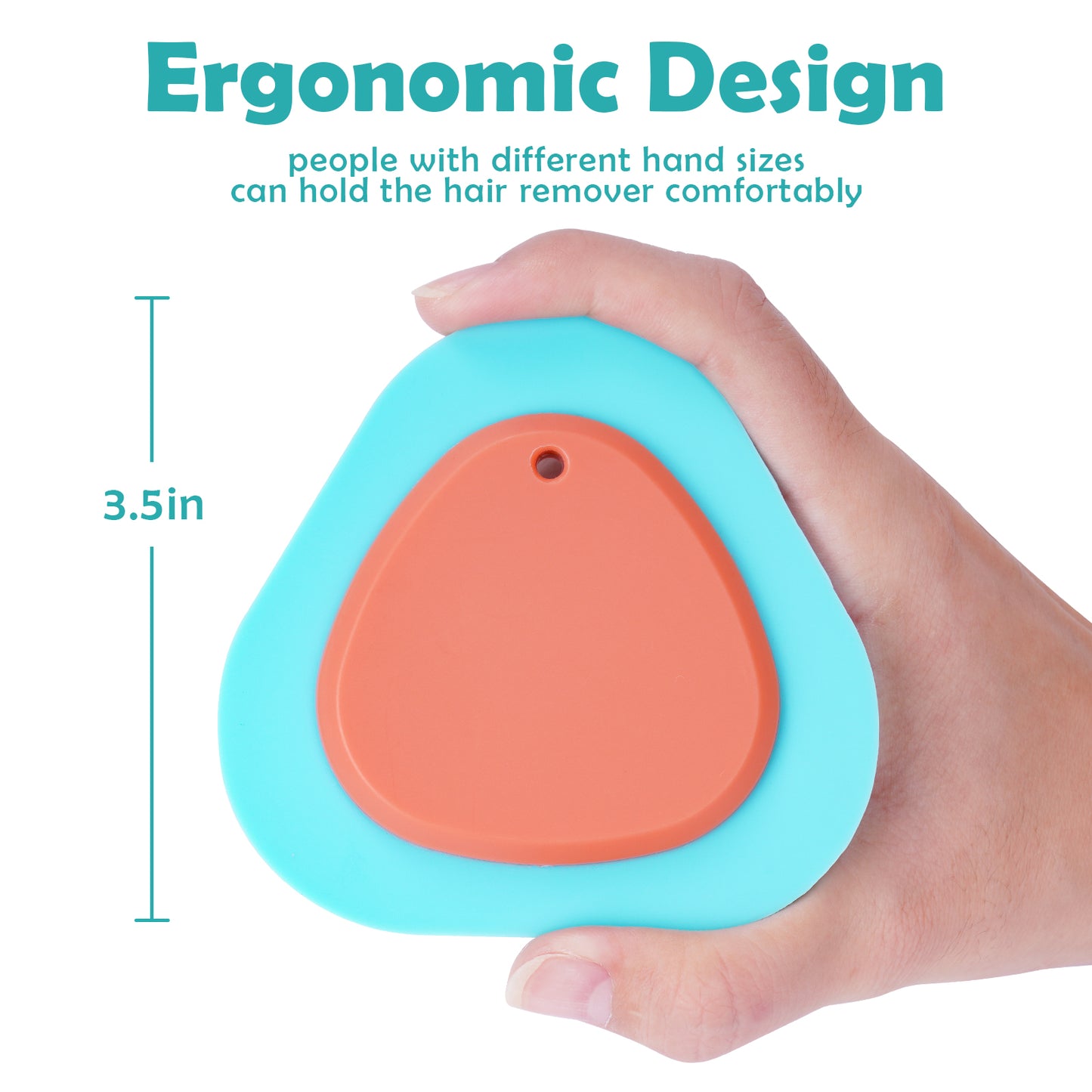 Mini Pet Hair Remover Triangular Silicone Lint Brush Dog Cat Hair Removal Device