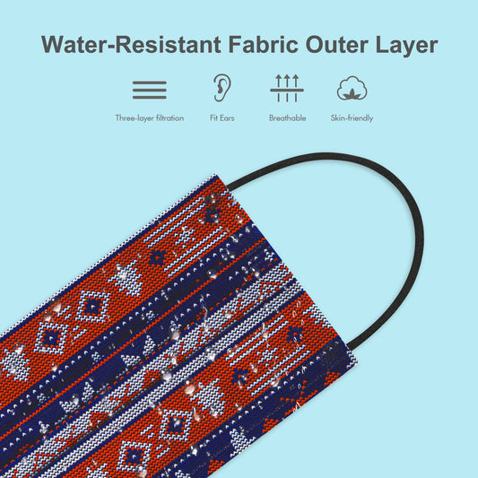 60-Pack Protective Respiratory s Christmas Disposable Individually Wrap