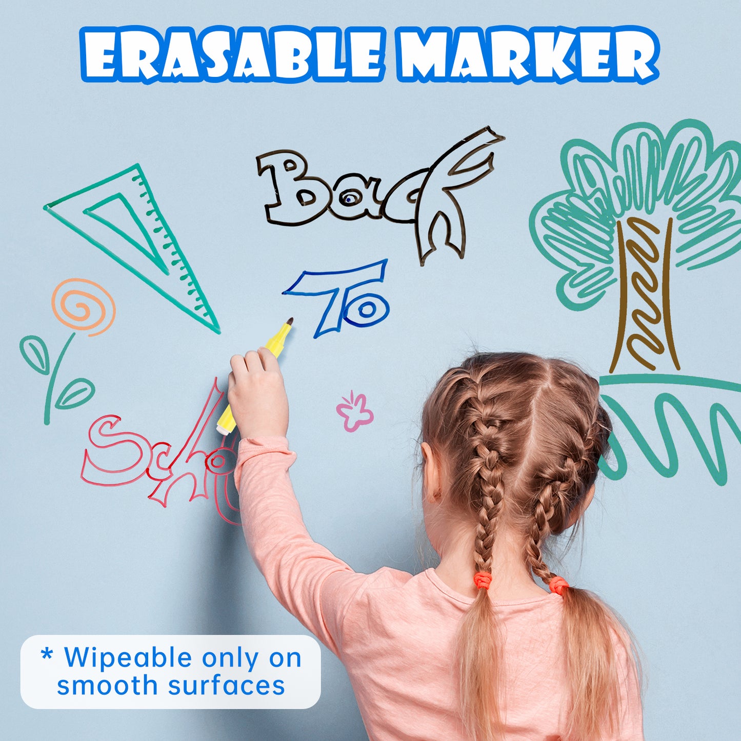 8 Colors Magic Doodle Water Painting Erasable Markers Floating Ink Pen Set, Ma
