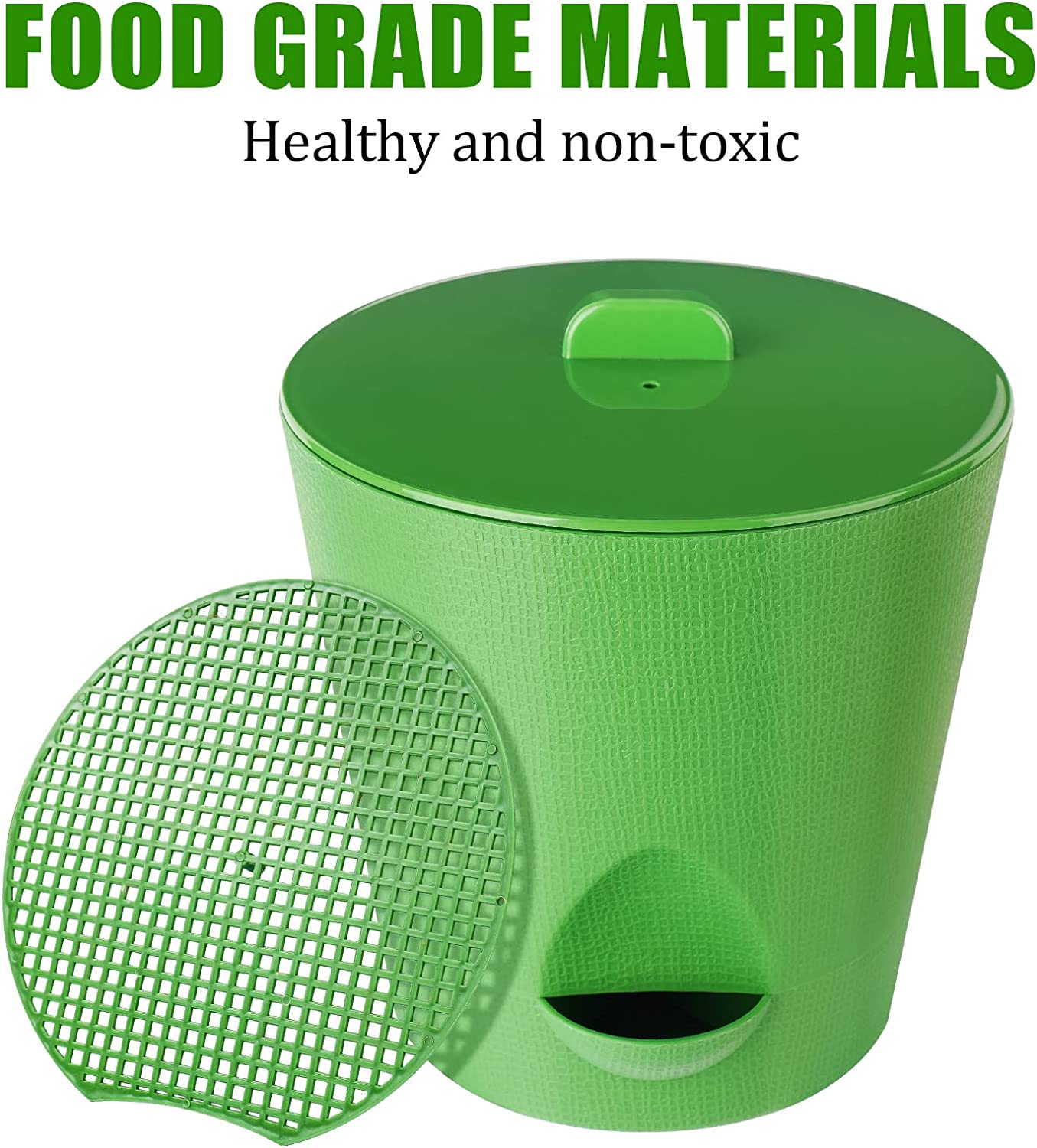 Seed Sprouter Pot Lid Bean Germination Tray Water Strainer Multipurpose Portable