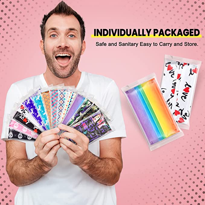 30PCS Disposable for Adults Assortment Box Mixed Patterns