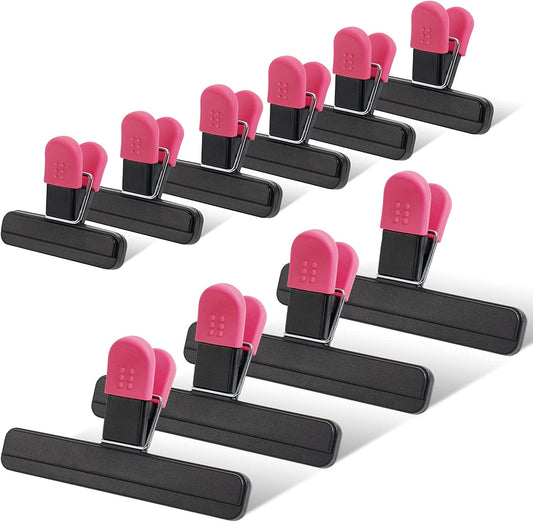 Chip Bag Clips 10PCS Plastic Bag Sealing Clips Assorted Sizes Food Bag Seal Clip