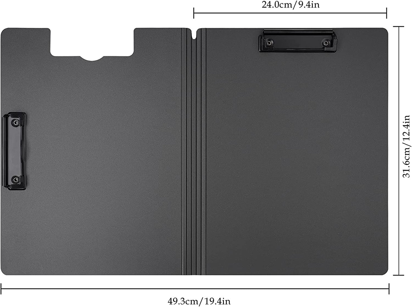 A4 Size Foldable Cover Clipboard 3 Pen Holder PP Foam Stationery Document Holder