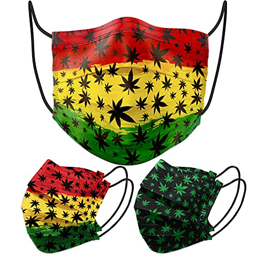 50PCS Leaves Print Individually Wrapped Disposable s, Unisex Design