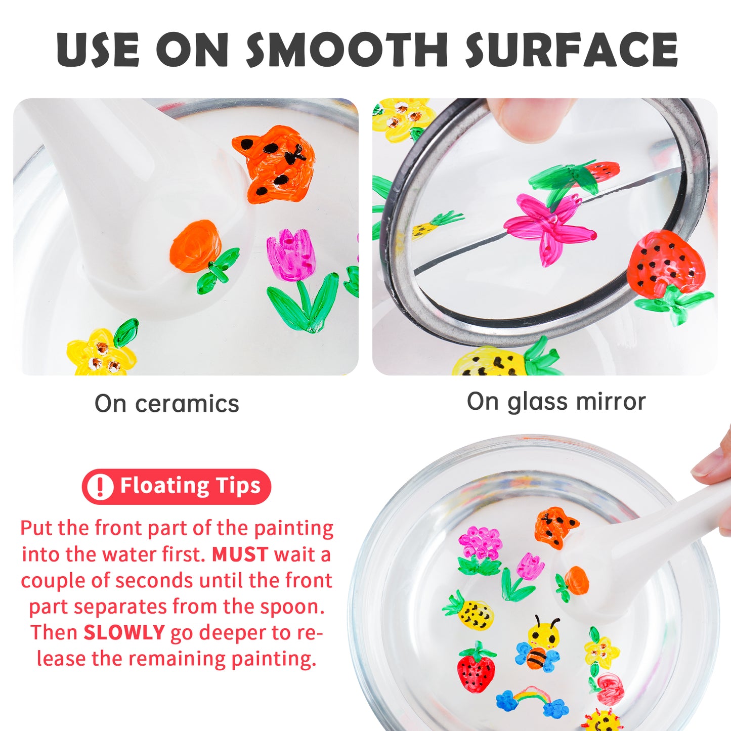 12 Colors Magic Doodle Water Painting Marker Set, Floating on Water Quick-Dryi