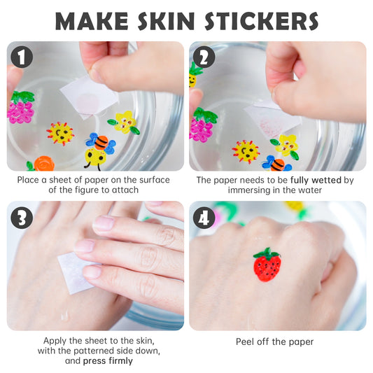 12 Colors Magic Doodle Water Painting Marker Set, Floating on Water Quick-Dryi