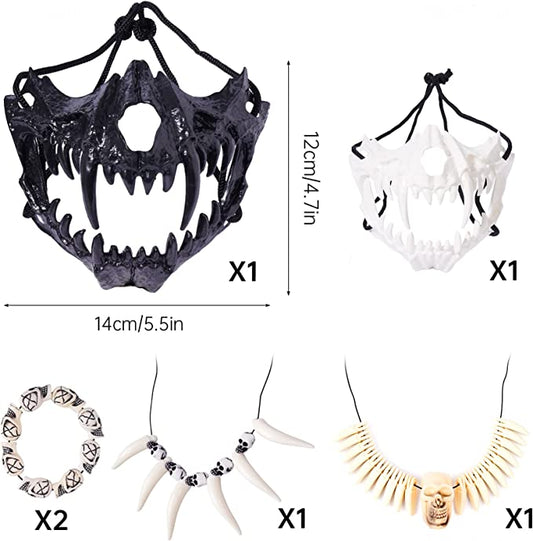 Halloween Party Skull Skeleton Teeth Bones Costume Jewelry Cosplay Collection