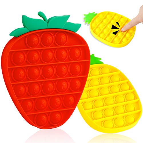 Fidget Pack 2-Pack Push Pop Bubble Fidget Sensory Toys for Stress Anxiety Reli