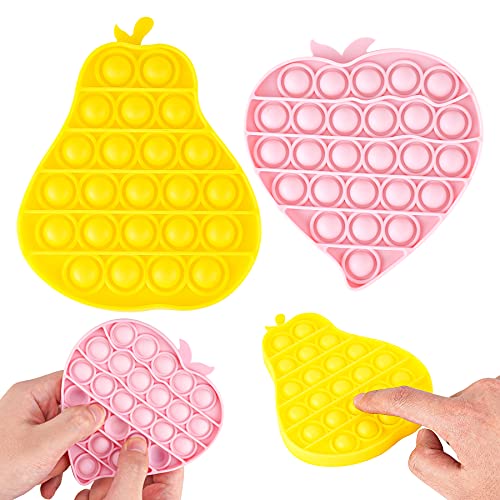 2PCS Push Pop Bubble Fidget Sensory Toys, Fidget Toys for Special Needs Stress