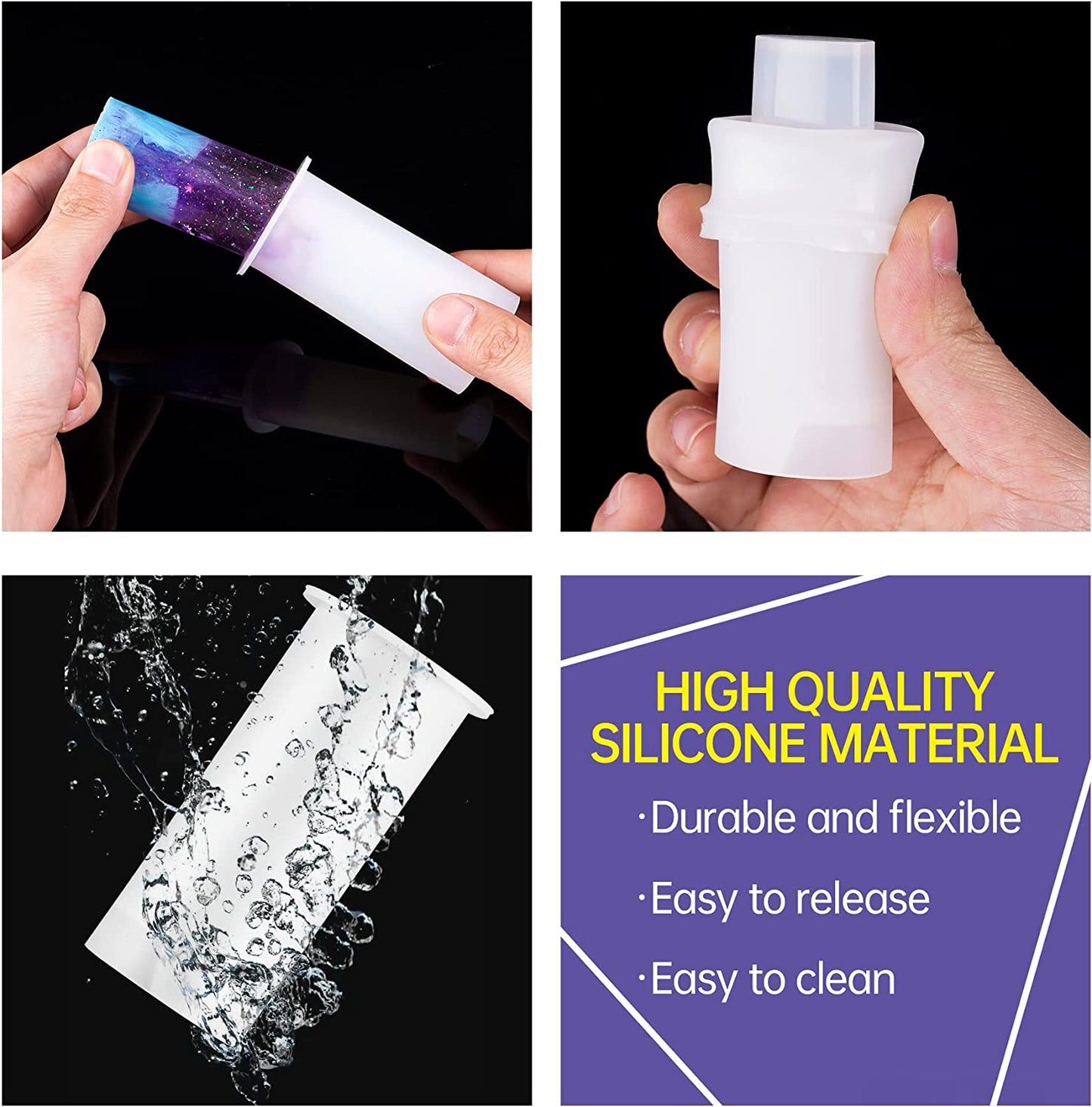 NiArt 2PCS Lighter Case Resin Silicone Mold for BIC Classic/Full/Maxi/Regular/J6